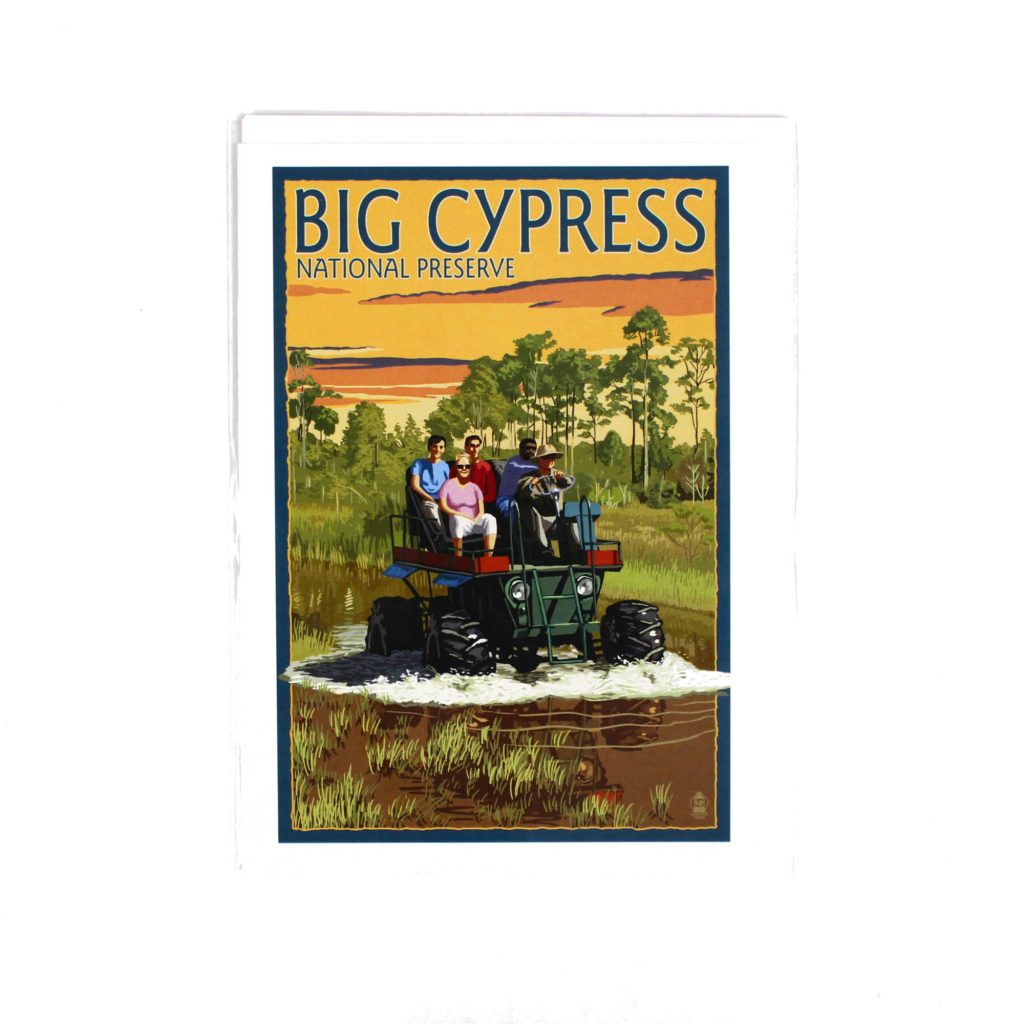 Notecard- Big Cypress, Art Swamp Buggy