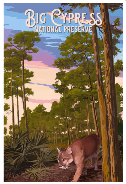 Coaster - Big Cypress Art Panther in Pinelands