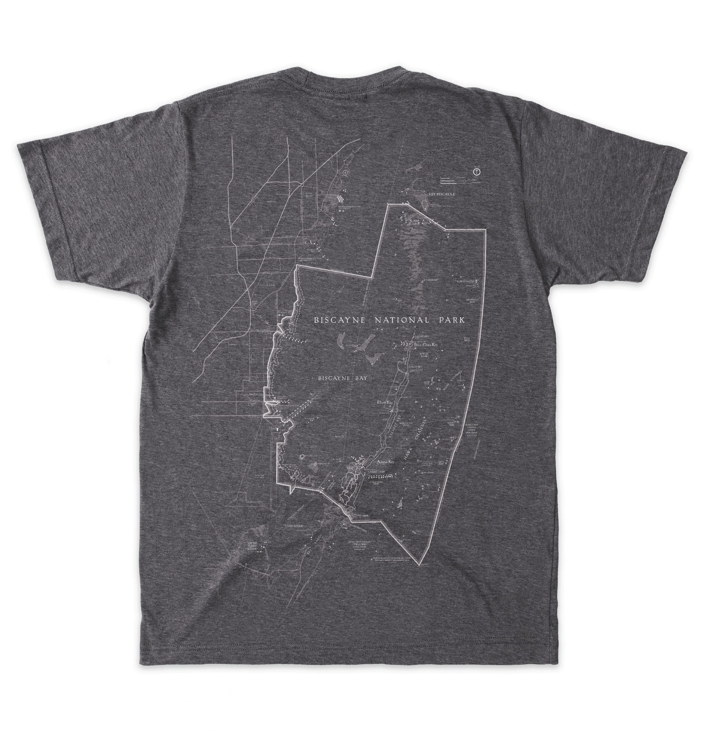 Biscayne Short-Sleeve Unisex T-Shirt with Map and Cartouche