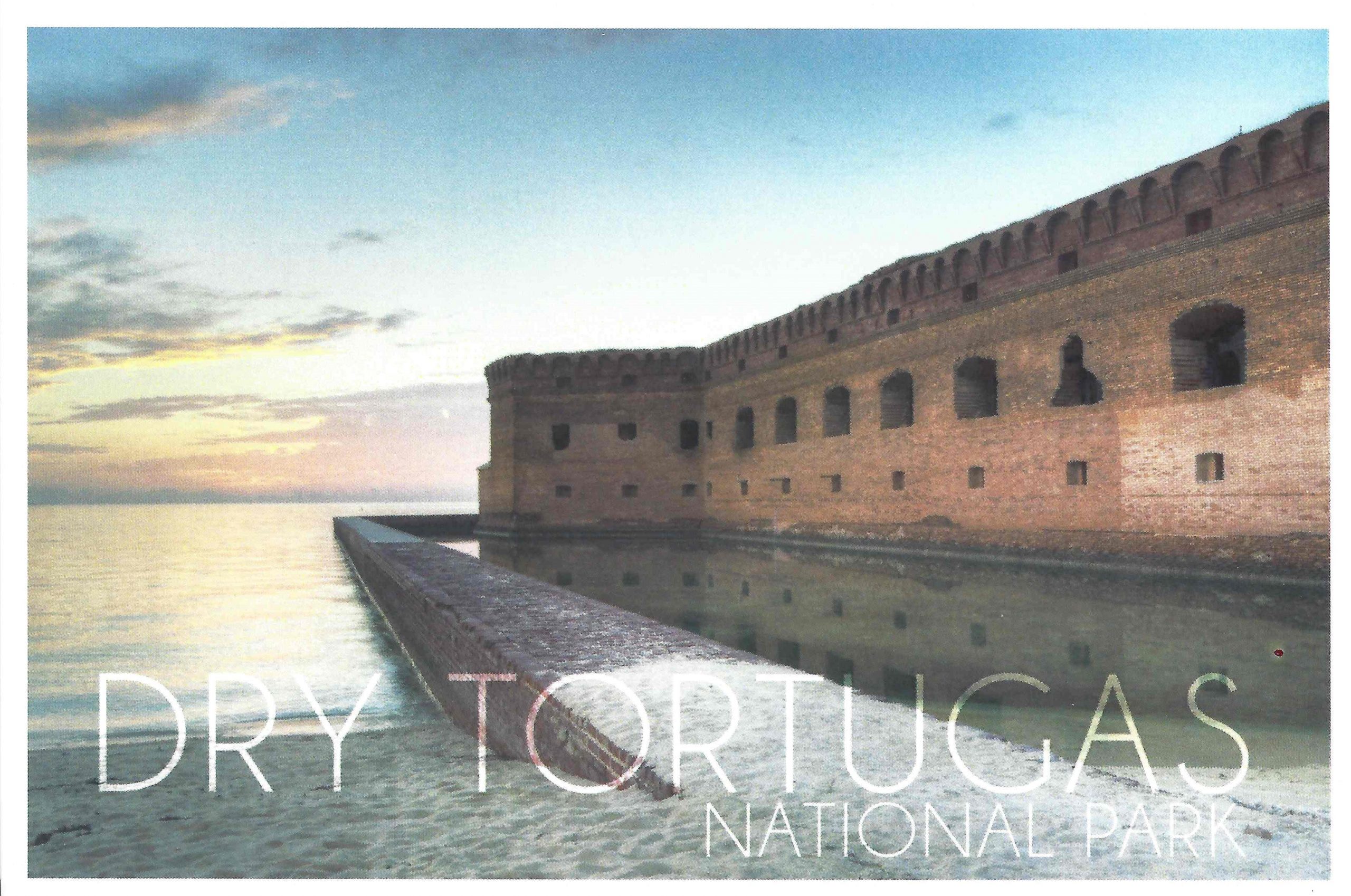 Magnet- Sunset & Fort Photo, Dry Tortugas