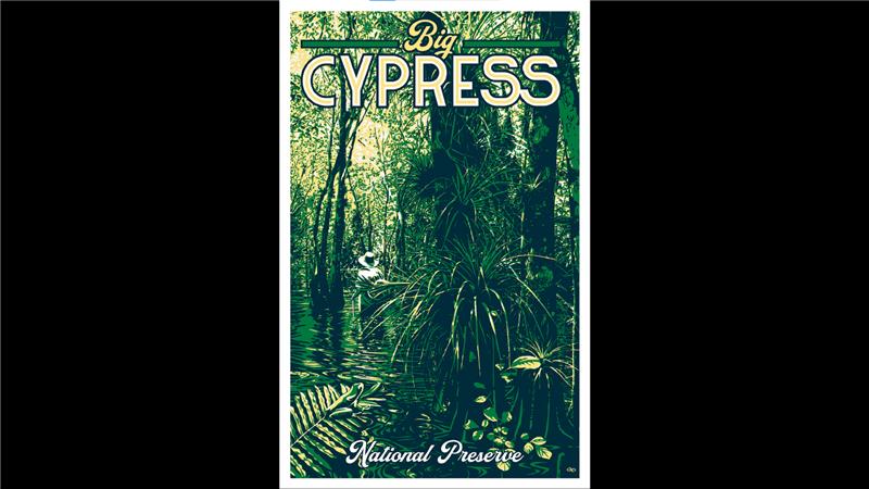 Poster 14x22- Big Cypress Scenic HWY