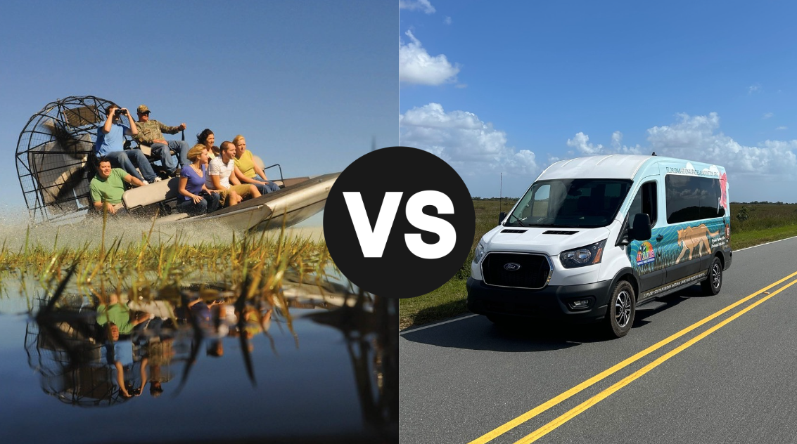 Airboat Tour VS. Van Tour